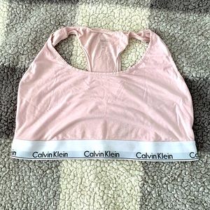 Calvin Klein pink sports bra